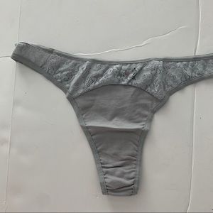 Womens Cosabella M/L Gray Thong Underwear